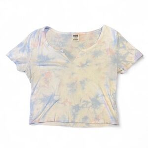 PINK Victoria's Secret Pastel Tie-Dye Crop Top